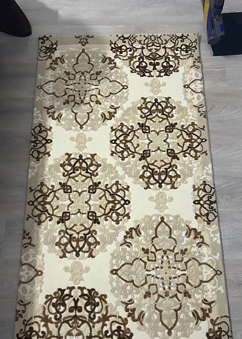 Flora Soyut Desenli bej & Kahverengi Halı 80-150