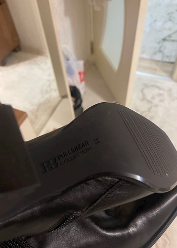 Siyah Deri Stiletto Topuklu Kadın Bot - Görsel 3