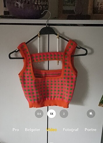 l Beden Retro Tarz Triko Crop Bluz Büstiyer