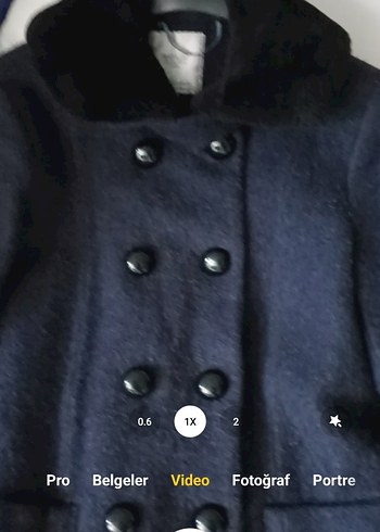 Zara Denizci Tarzı Kürklü Kaşe Kaban - Görsel 6