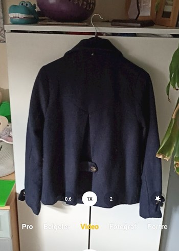 Retro Denizci Tarz Midi Kaban - Görsel 2