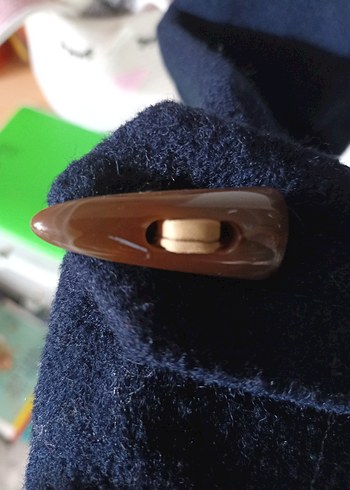 Retro Denizci Tarz Midi Kaban - Görsel 5