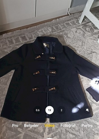 Retro Denizci Tarz Midi Kaban - Görsel 11