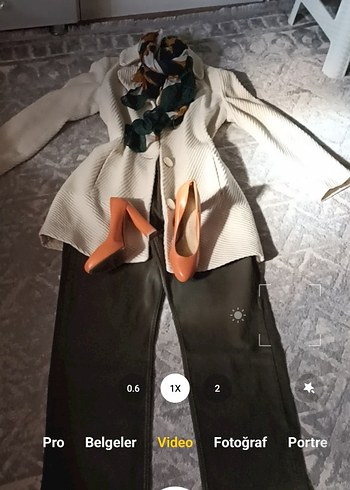 Mango Retro Tarz Fitilli Kaşe Kaban - Görsel 3