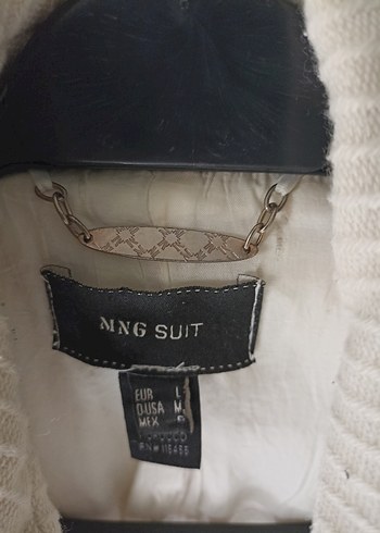 Mango Retro Tarz Fitilli Kaşe Kaban - Görsel 9