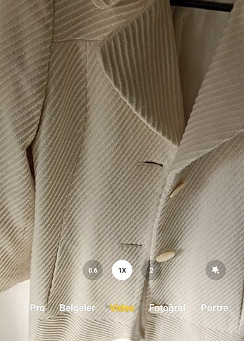 Mango Retro Tarz Fitilli Kaşe Kaban - Görsel 6