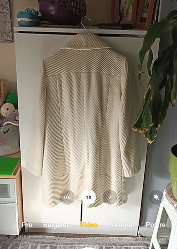 Mango Retro Tarz Fitilli Kaşe Kaban - Görsel 5