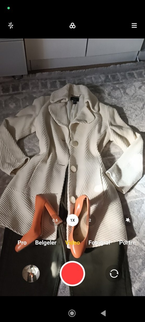 Mango Retro Tarz Fitilli Kaşe Kaban - Görsel 2