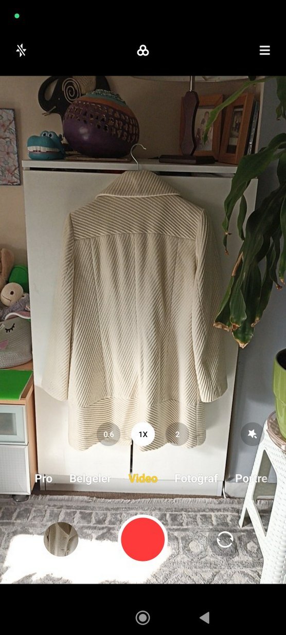 Mango Retro Tarz Fitilli Kaşe Kaban - Görsel 5