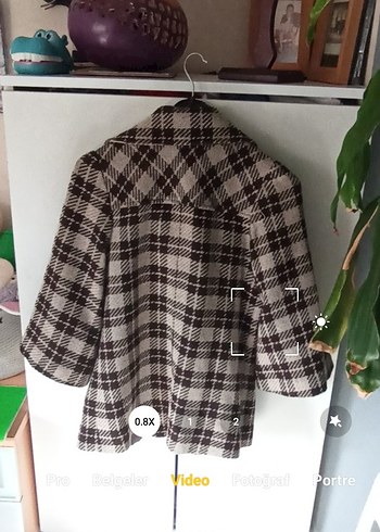 Adil Işık Retro Tarz Ekose Ceket Kaban - Görsel 6