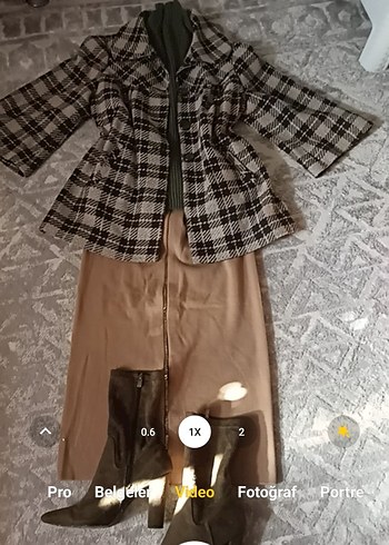 Adil Işık Retro Tarz Ekose Ceket Kaban - Görsel 13