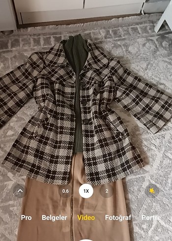 Adil Işık Retro Tarz Ekose Ceket Kaban - Görsel 4