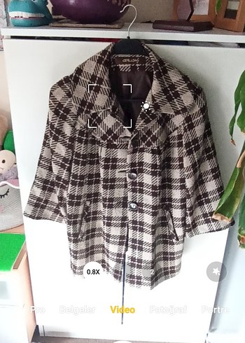 Adil Işık Retro Tarz Ekose Ceket Kaban - Görsel 5