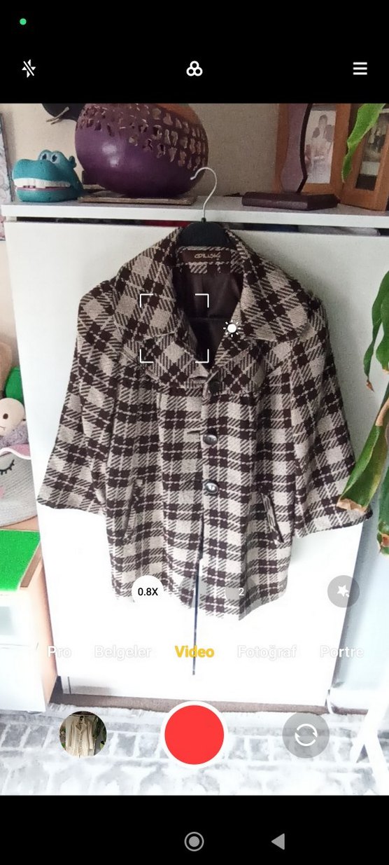 Adil Işık Retro Tarz Ekose Ceket Kaban - Görsel 5