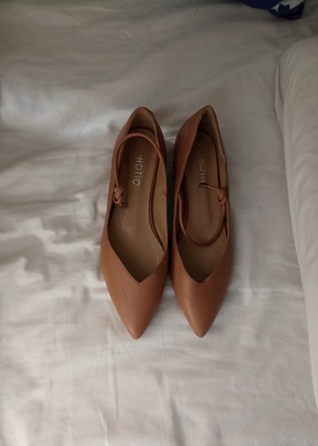 Hotiç Gerçek Deri Fındık Topuk Babet - Görsel 13