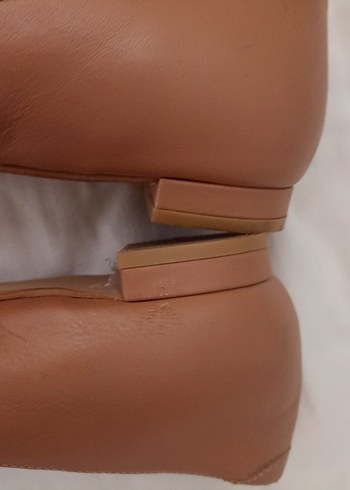 Hotiç Gerçek Deri Fındık Topuk Babet - Görsel 6