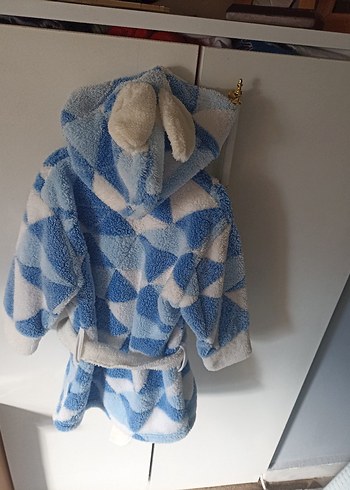 Unisex Tavşan Kulak Bornoz Seti - Görsel 3