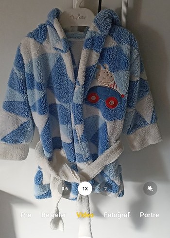 Unisex Tavşan Kulak Bornoz Seti - Görsel 4