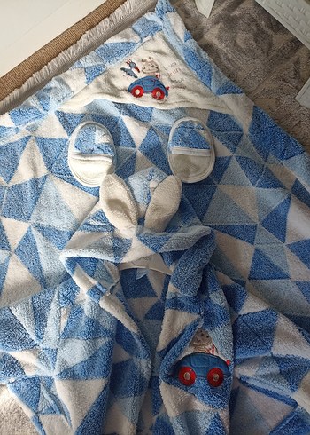 Unisex Tavşan Kulak Bornoz Seti - Görsel 7