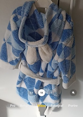 Unisex Tavşan Kulak Bornoz Seti - Görsel 5