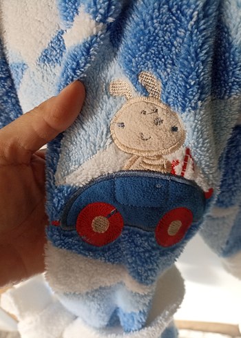 Unisex Tavşan Kulak Bornoz Seti - Görsel 8