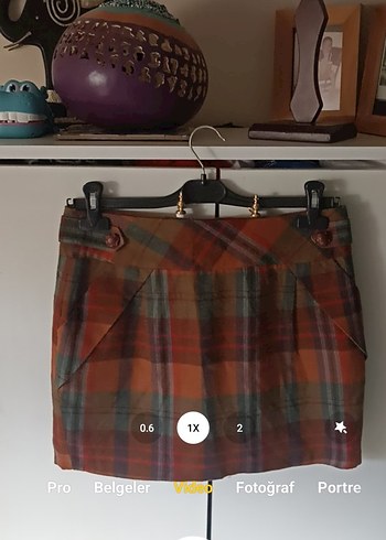 Koton Ole Marka Ekose Mini Etek - Görsel 3