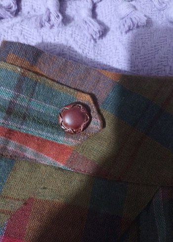 Koton Ole Marka Ekose Mini Etek - Görsel 6