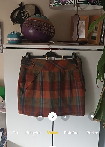 Koton Ole Marka Ekose Mini Etek - Görsel 11