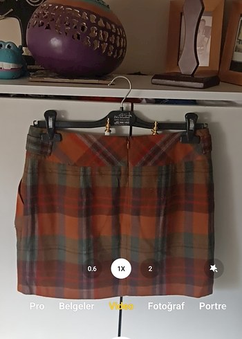 Koton Ole Marka Ekose Mini Etek - Görsel 4