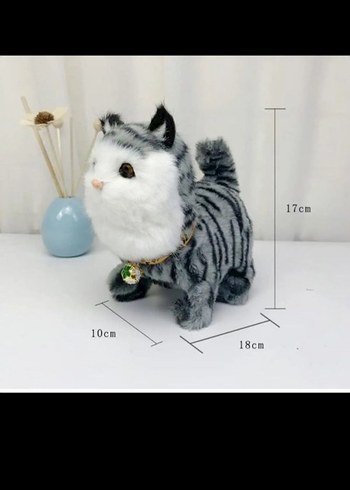 Miyavlayan Hareket Edebilen Peluş Oyuncak Kedi - Görsel 2