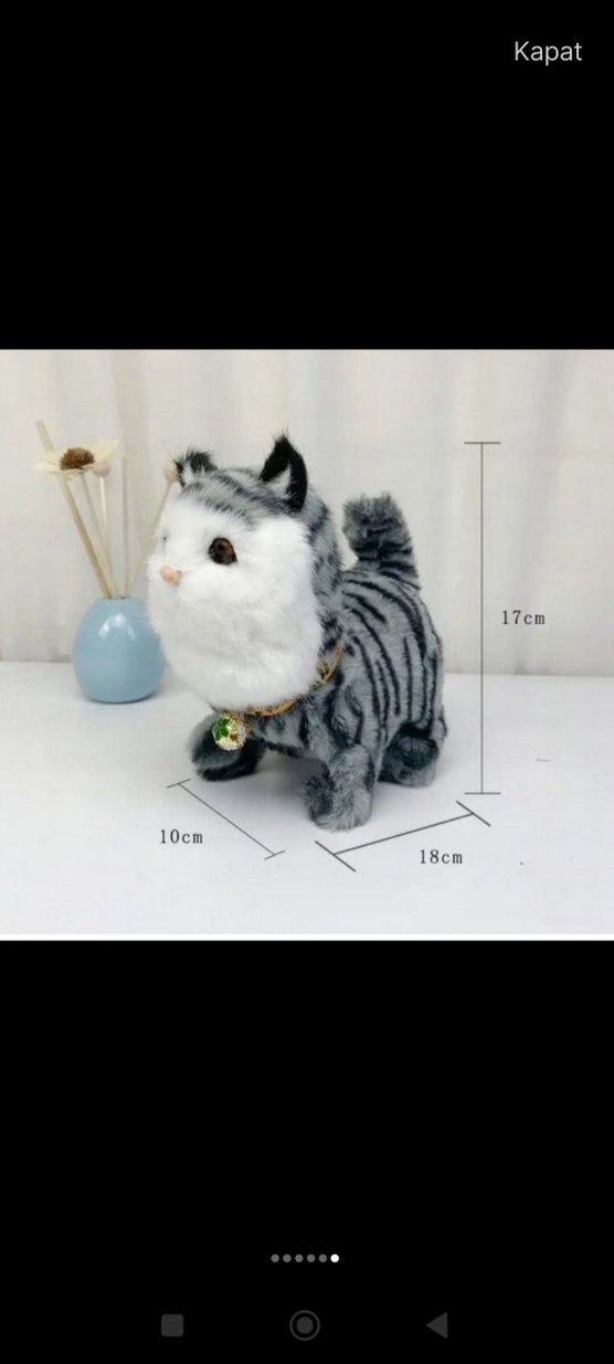 Miyavlayan Hareket Edebilen Peluş Oyuncak Kedi - Görsel 2