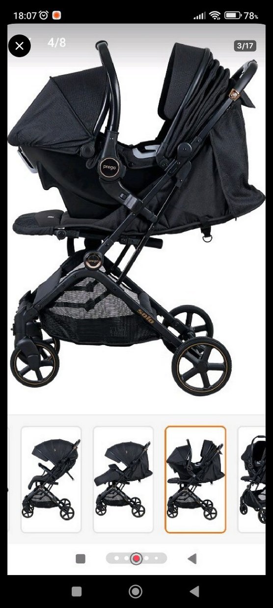 Prego Solo Travel Sistem Kabin Boy Bebek Arabası Puset - Görsel 3