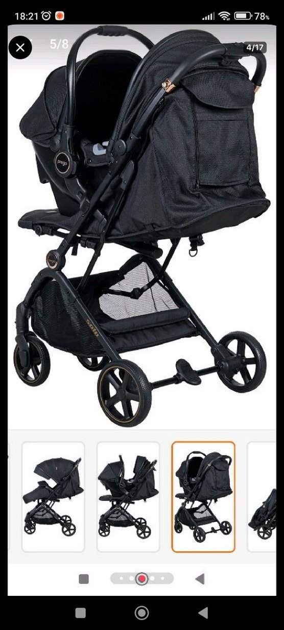 Prego Solo Travel Sistem Kabin Boy Bebek Arabası Puset - Görsel 5