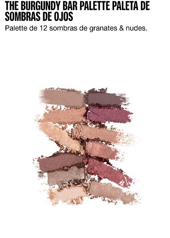 Beden Renk Maybelline Burgundy Bar Far Paleti