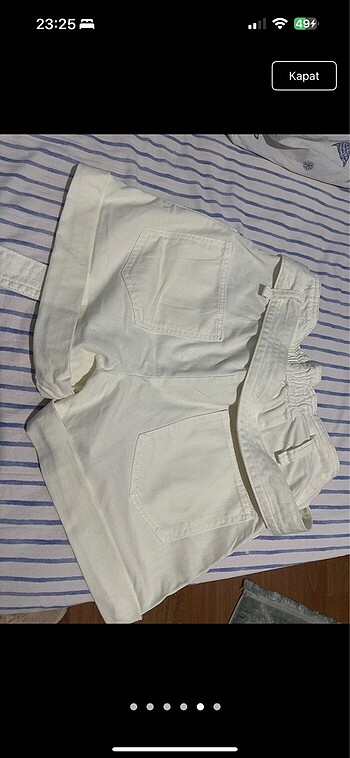 Bershka Ekru şort - Görsel 5