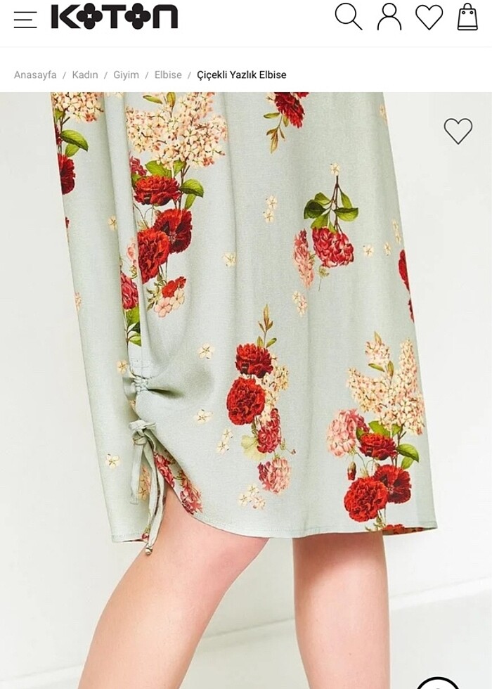 Koton ip askılı yazlık elbise - Görsel 2