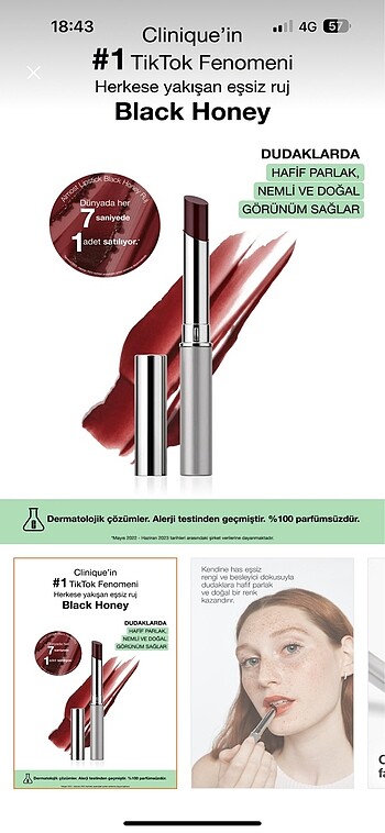 Clinique Black honey ruj