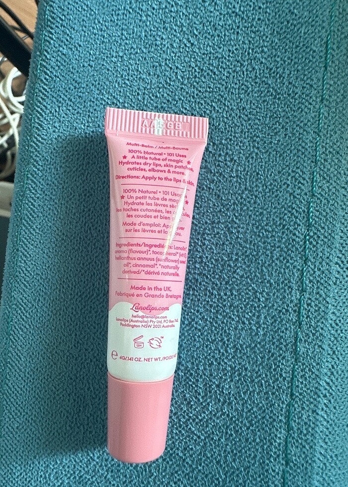 Lanolips raspberry shortcake dudak balmı - Görsel 3