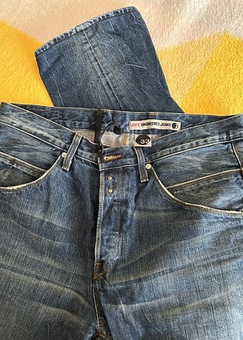 Levis Koyu Mavi Yuksek Bel Denim Jean