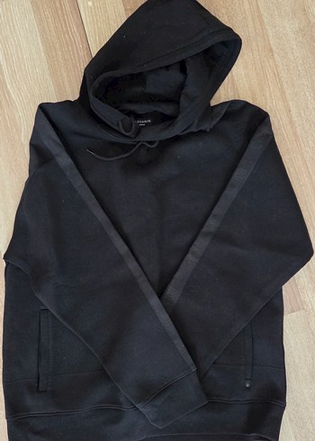 All Saints Siyah Kapusonlu Rahat Sweatshirt