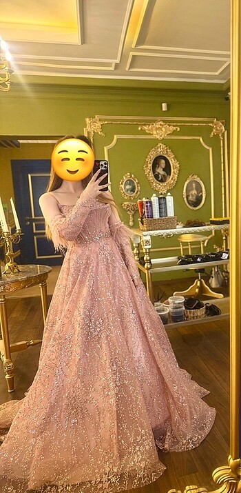 Pudra Nişan Elbisesi