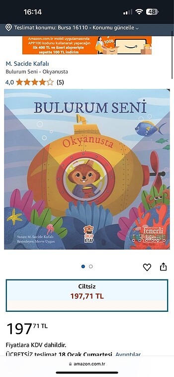 Bulurum seni okyanusta fenerli kitap