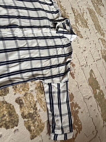 Mavi kadın gömlek - Görsel 3