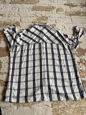 Mavi kadın gömlek - Görsel 5