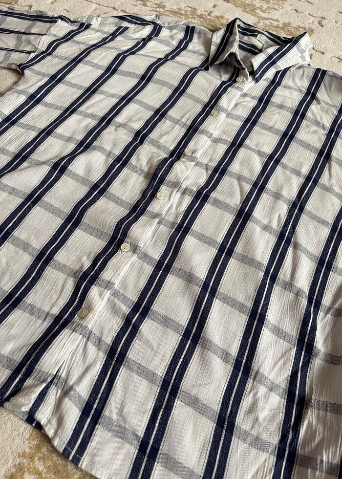 Mavi kadın gömlek - Görsel 2