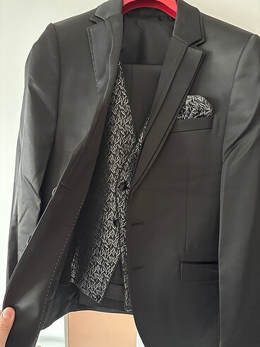 Siyah saten damatlık - Görsel 13