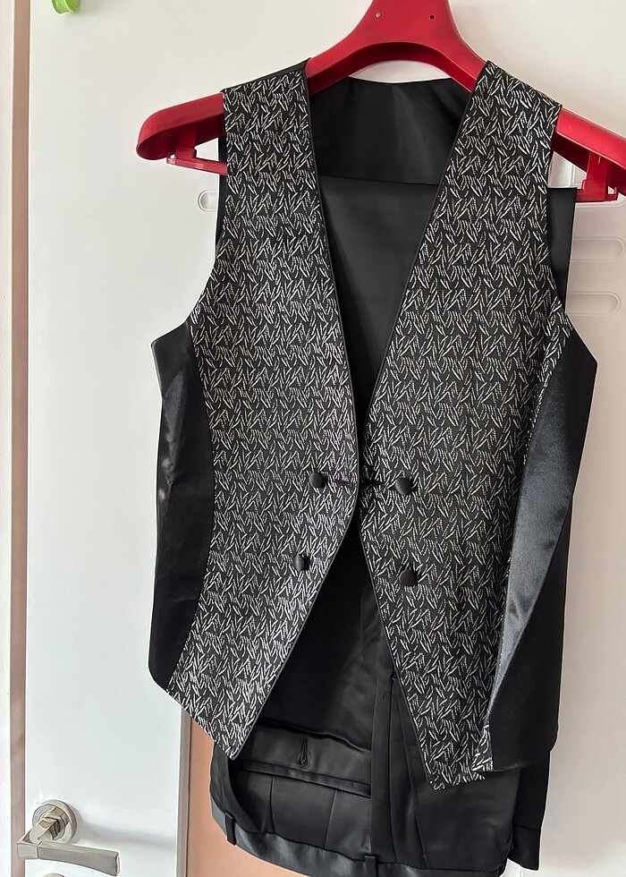 Siyah saten damatlık - Görsel 3