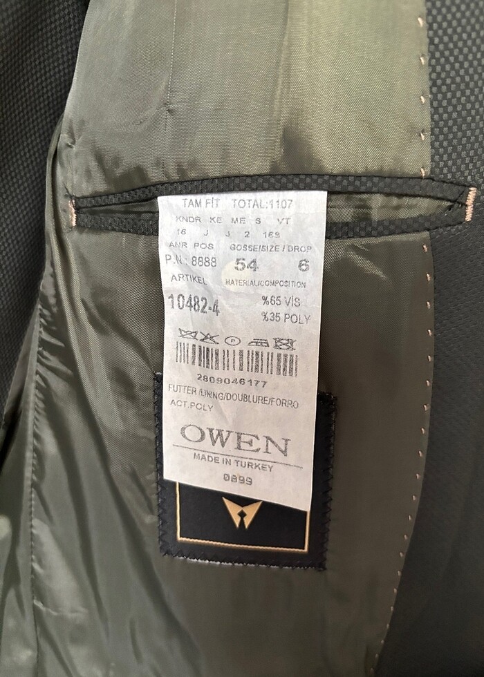 Haki yeşil damatlık - Görsel 3