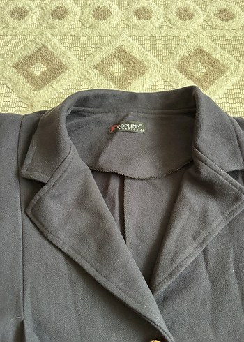 Düğmeli Siyah Kaşe Blazer Ceket - Görsel 3