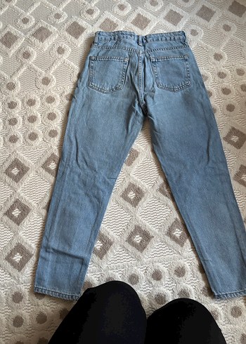 Gevşek Kesim Kadın Midi Denim Pantolon - Görsel 8